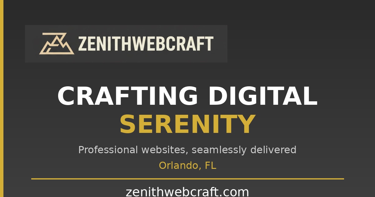 ZenithWebCraft - Professional Web Design in Orlando, FL